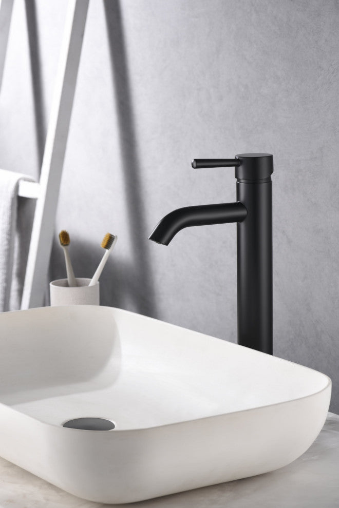 Ultra Faucets UF3660X Single Handle Bathroom Faucet, Matte Black