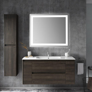 Remy Anti-Fog Front/Back-lit Bathroom Vanity Mirror, Touch Control, Height: 36"