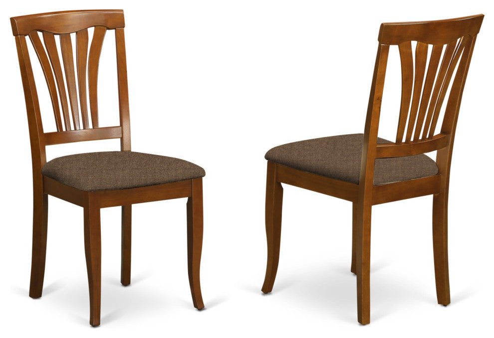 Psav5-Sbr-C 5-Piece Small Dinette Set Table, Leaf And 4 Kitchen Dining Chairs