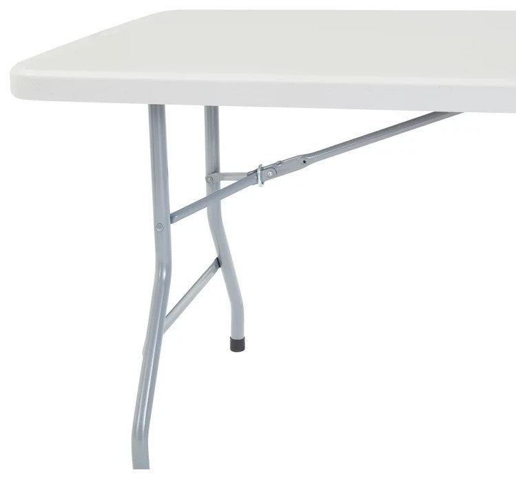 4 Pack Folding Table, Wishbone Shaped Legs With Large Lightly Spotted Grey Top