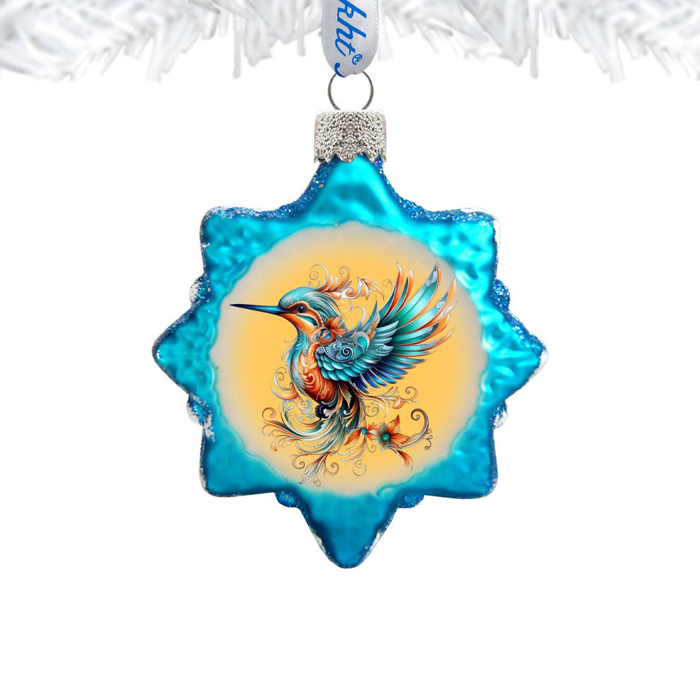 Fairy Bird Mercury Glass Ornaments Christmas Decor