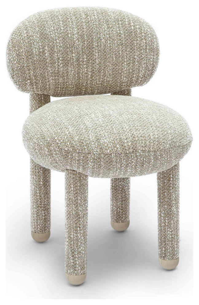 Manu Performance Fabric Vanity Side Chair, Beige