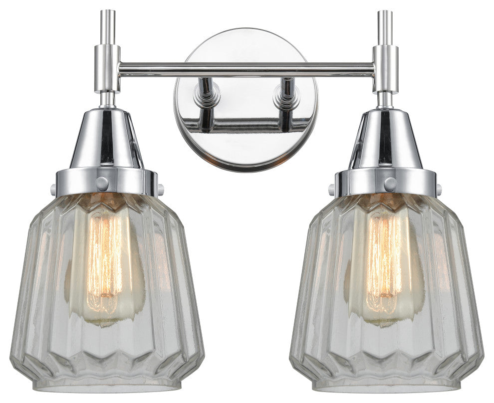 INNOVATIONS LIGHTING 447-2W-PC-G142-LED Caden 2 Light 17 inch Bath Vanity Light