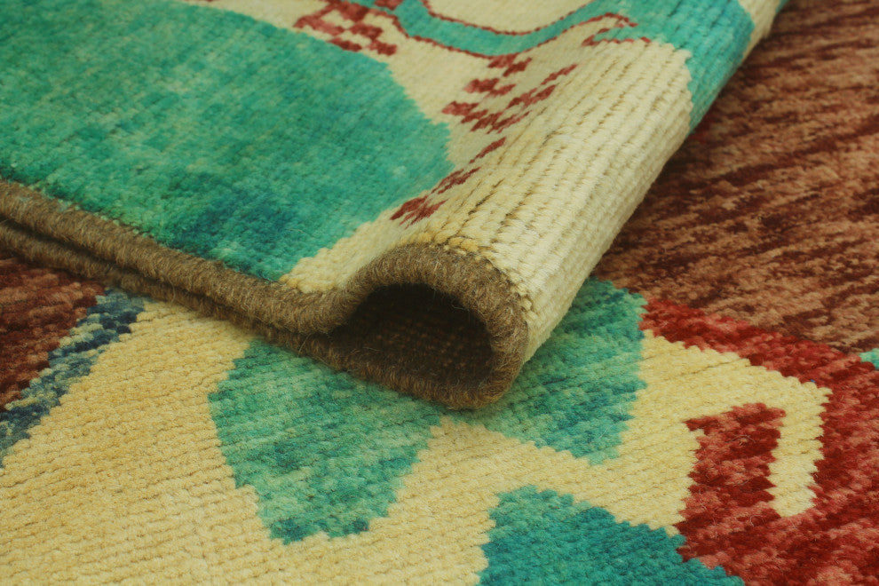 Balochi Imane Ivory/Red Rug, 4'0x5'10