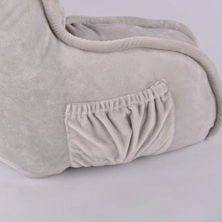 Supersoft Bedrest Lounger Backrest With DIY Filling, Light Gray