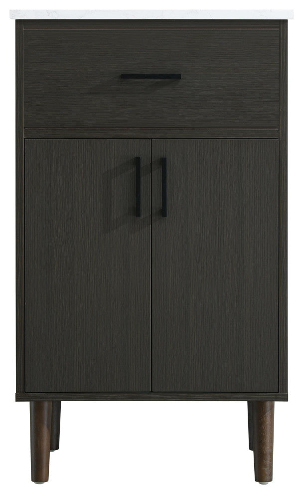 Home Living 20" Single Bathroom Vanity, Mocha Brown