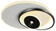 Spa | Dimmable LED Ceiling Lamp, Round Black, Cool Light