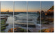 "Sydney Sunrise Over Seashore" Canvas Print, 4 Panels