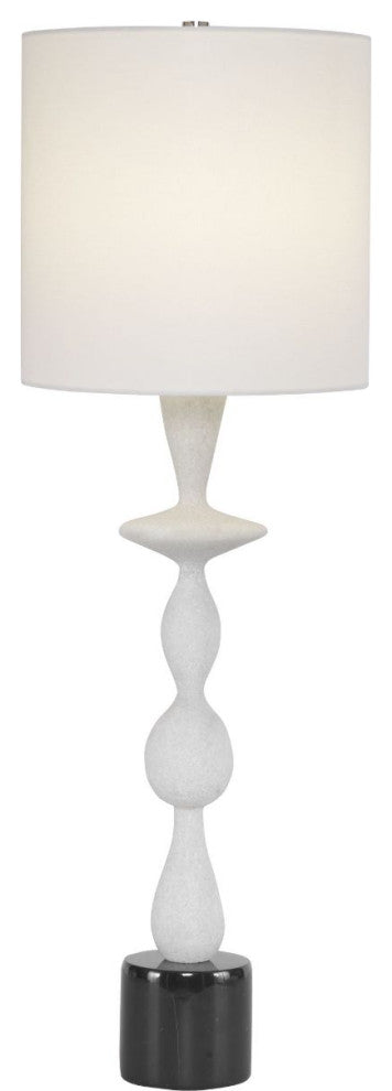 Uttermost Inverse White Marble Table Lamp