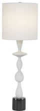 Uttermost Inverse White Marble Table Lamp