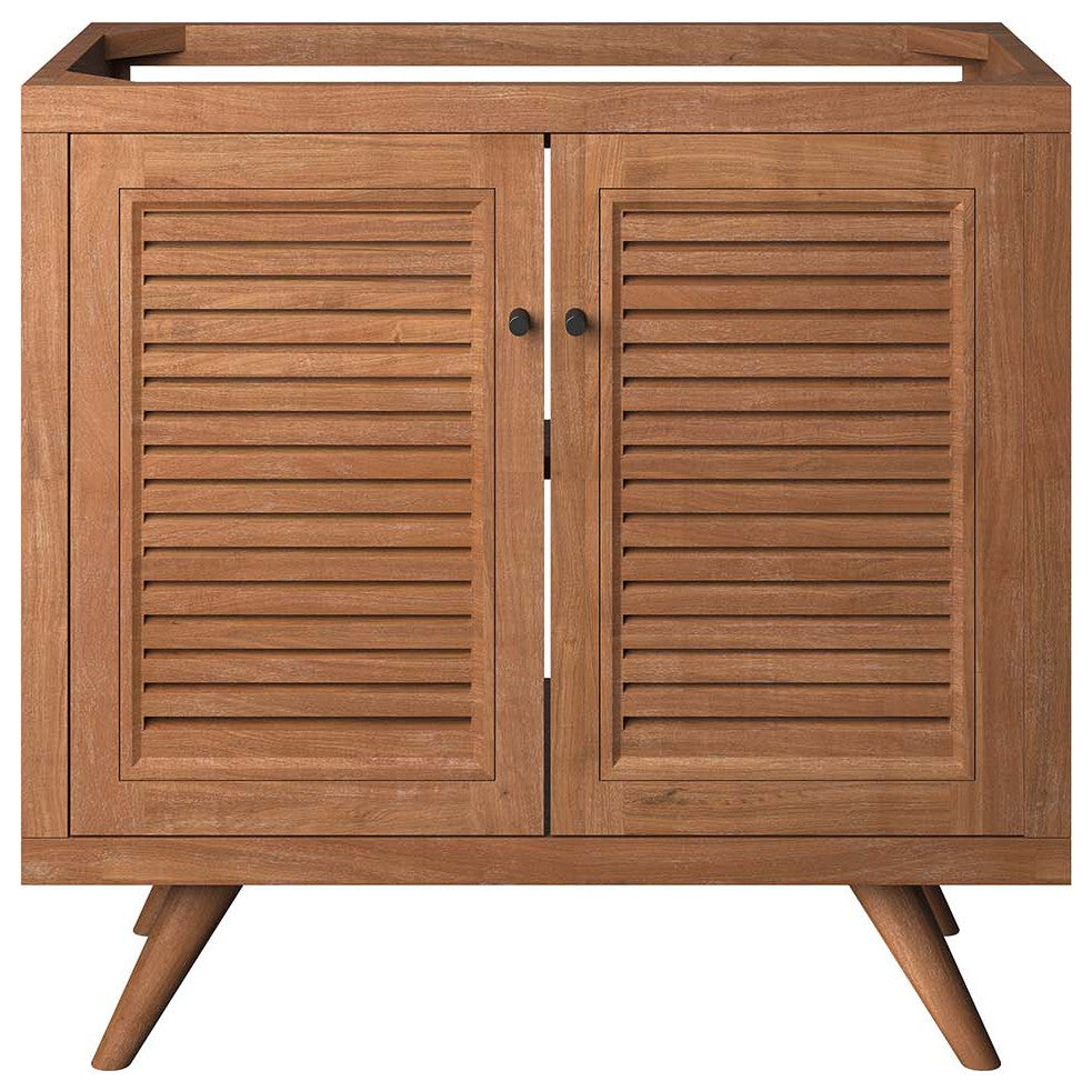 Birdie 36" Teak Wood Bathroom Vanity Cabinet (Sink Basin Not Included) - Natural