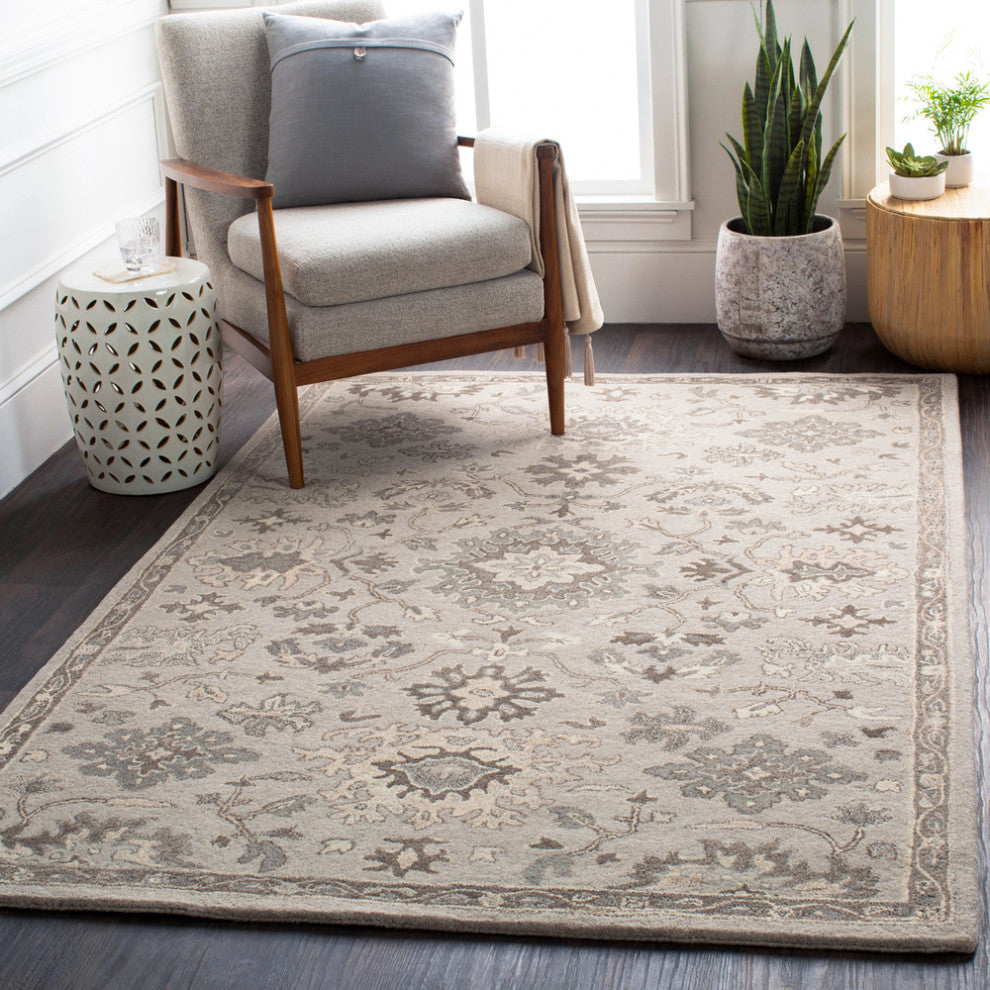 Surya Caesar CAE-1197 Traditional Area Rug, Taupe, 3' x 12' Runner