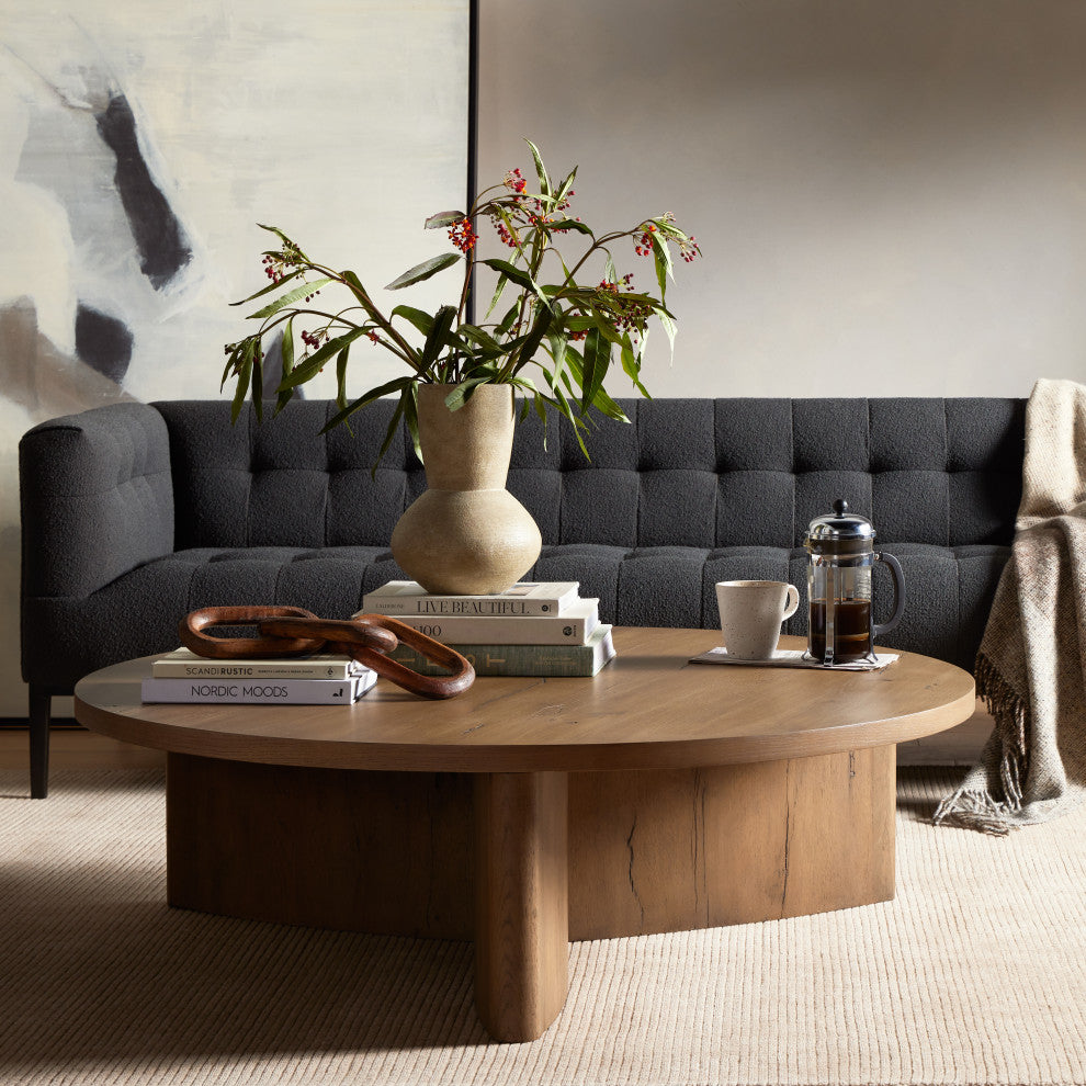 Toli Coffee Table-Wood-Rustic Grey