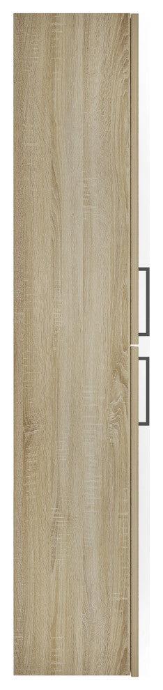 The Cosmo 14" Wall Mounted Modern Bathroom Linen Tower, Ace