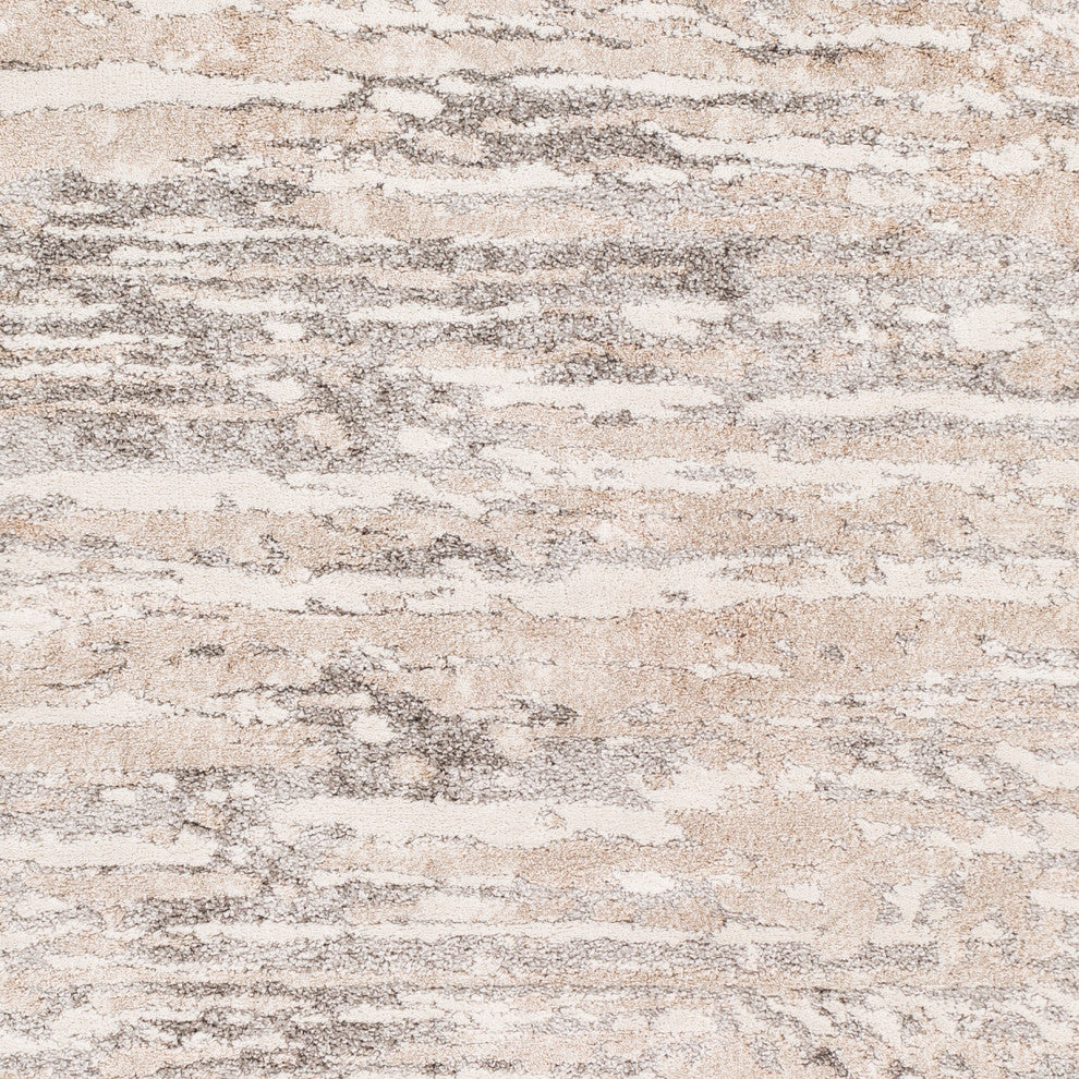 Surya Venice VNE-2302 6'7"x9'6" Rug, Light Gray/Camel/Medium Gray/Ivory