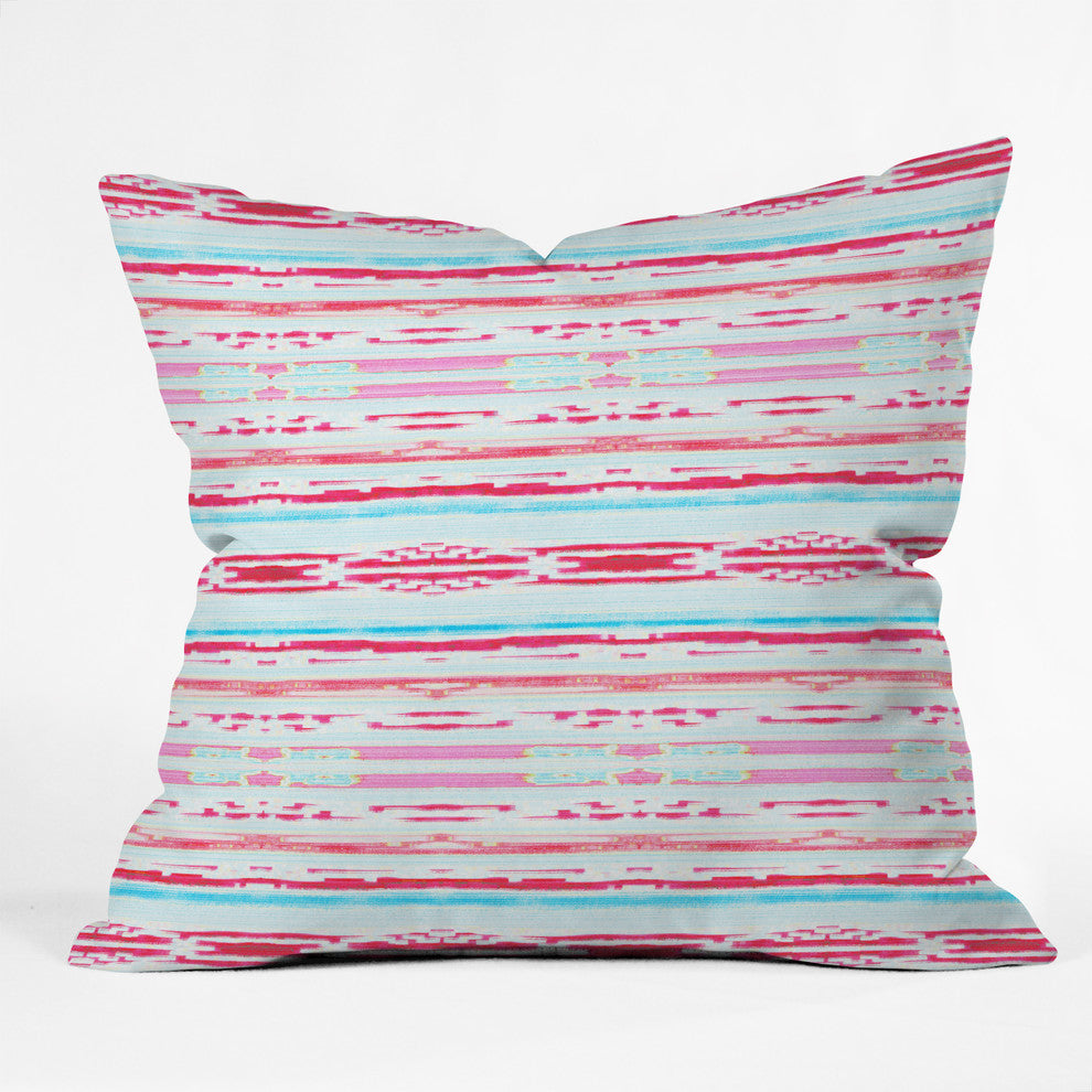 Hadley Hutton Floral Tribe Collection 6 Outdoor Throw Pillow