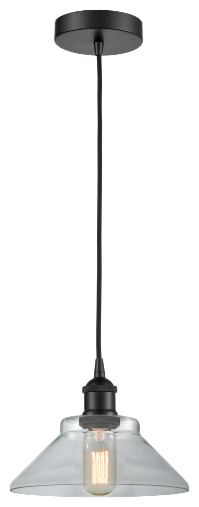 Innovations 616-1P-BK-G132-LED 1-Light Mini Pendant, Matte Black