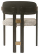 Conan Wood Dining Armchair Chair, Black and White