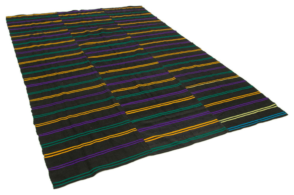 Rug N Carpet - Handmade Oriental 6' 6'' x 9' 6'' Decorative Wool Kilim Rug
