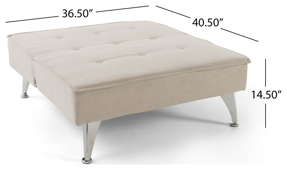 Gemma Modern Fabric Reclining Chair Ottoman