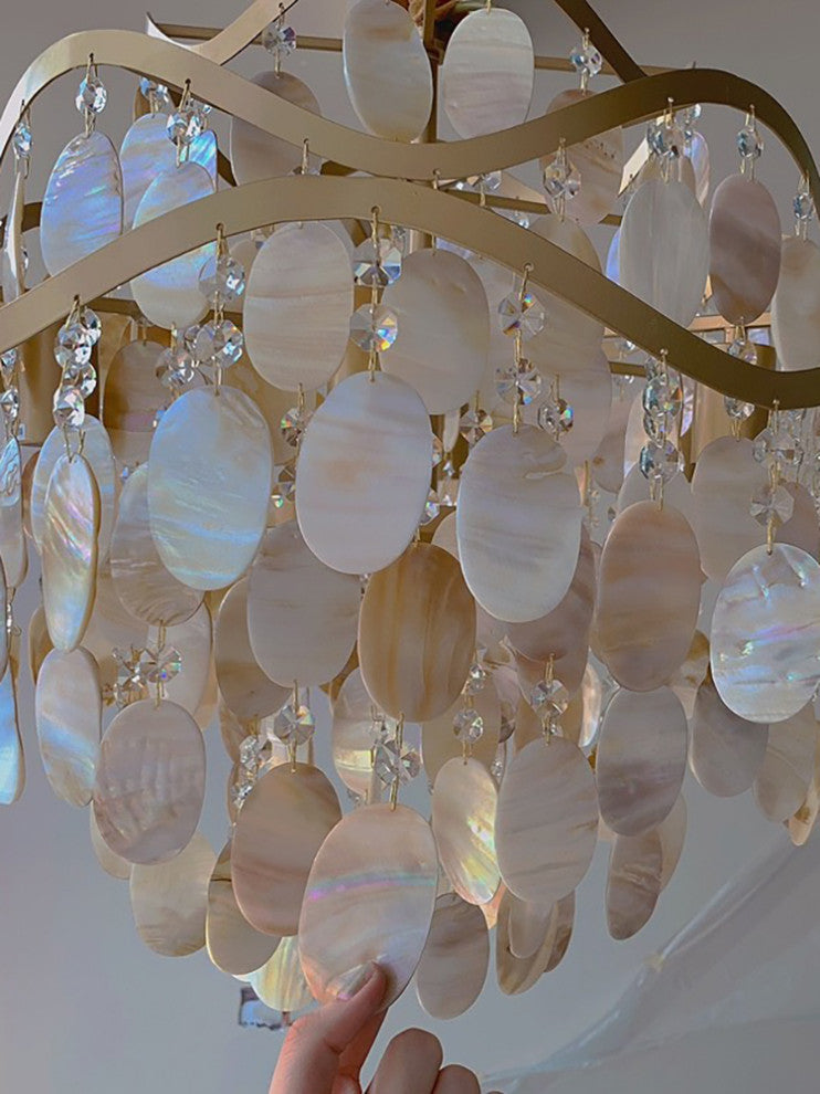 Luxury Wall Lamp in Artistic Style for Living Room, Bedroom, Shell Style, Warm Light