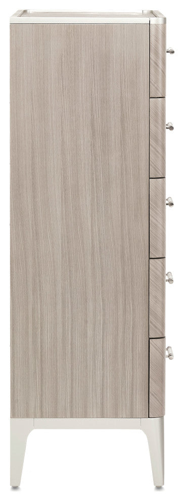 Lanterna Highboy Chest - Silver Mist