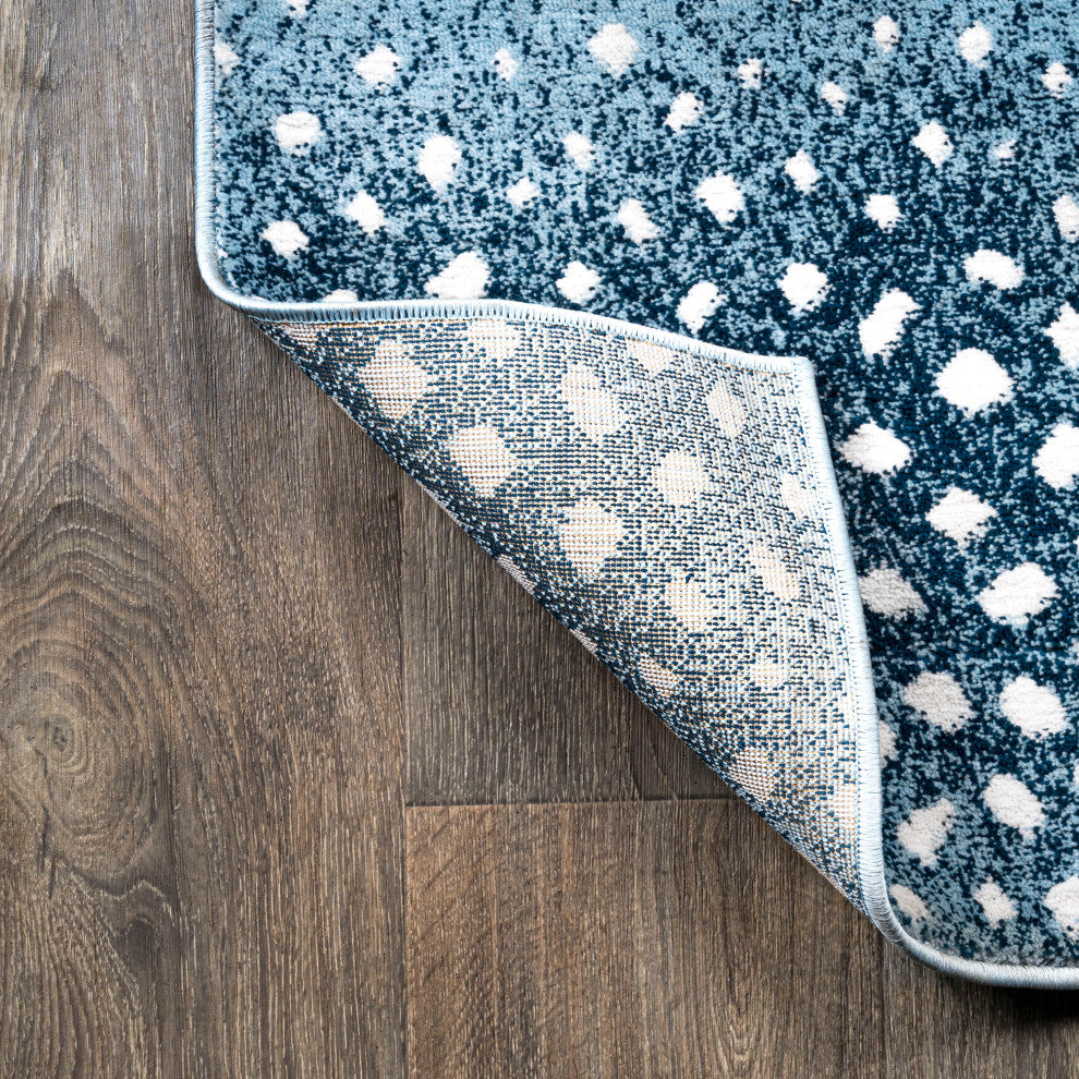 Antelope Modern Animal Blue/Cream 4'x6' Area Rug