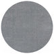 HomeRoots 8' Round Polyester Grey Area Rug