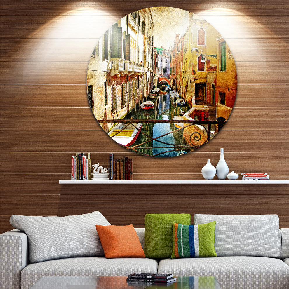 Amazing Venice, Cityscape Round Wall Art, 36"