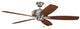 Kichler 330249 Terra 5-Blade 60" Indoor Ceiling Fan, Brushed Nickel