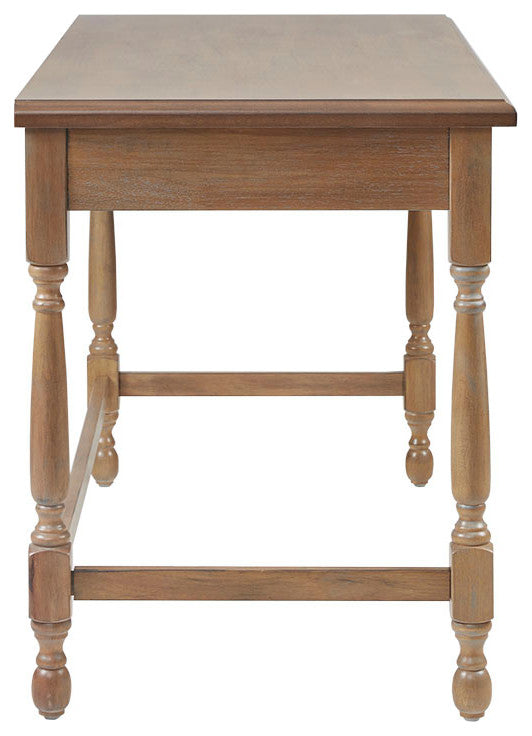 Martha Stewart Tabitha Farmhouse Wood Office Writing Desk, Natural