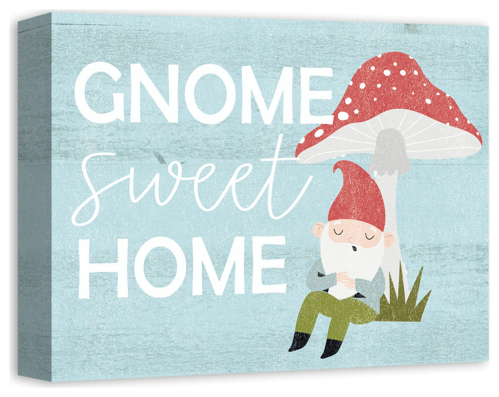 Gnome Sweet Home 3 11x14 Canvas Wall Art