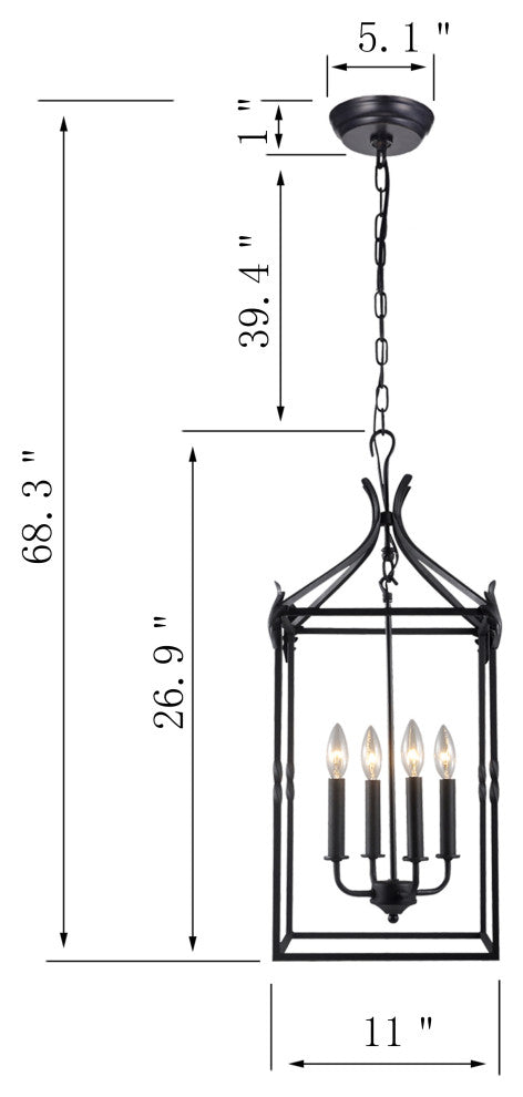 Juno 4-Light Foyer Pendant