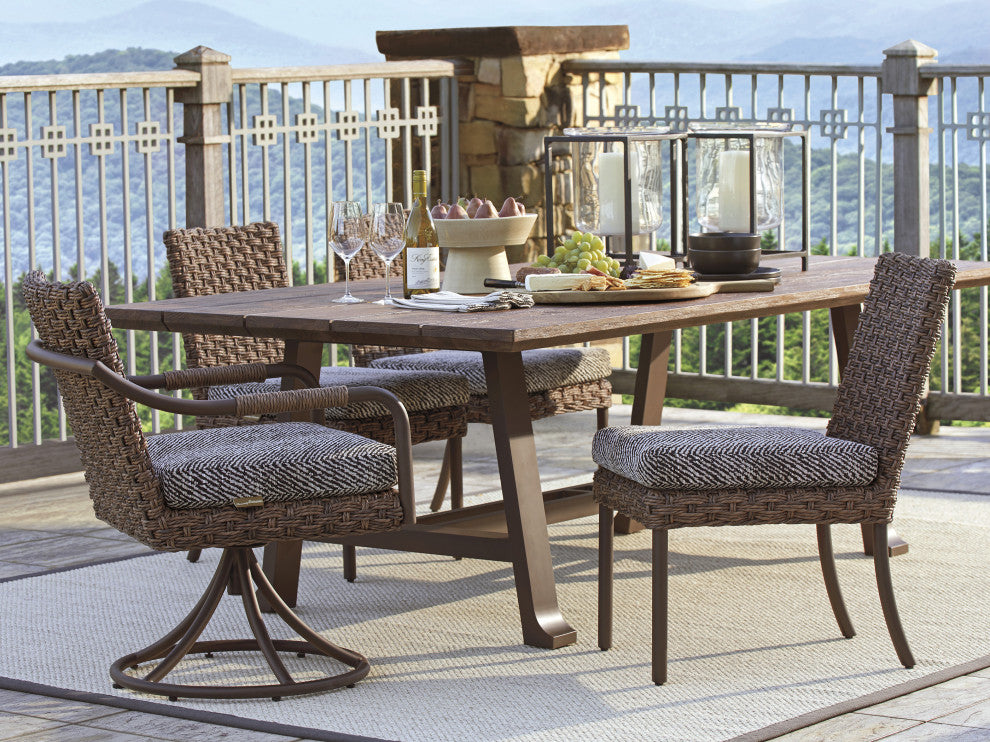 Swivel Rocker Dining Chair Brown