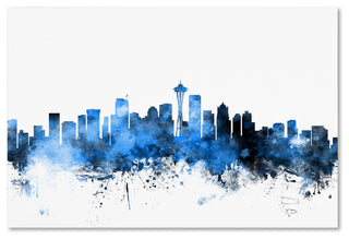 "Seattle, Washington Skyline II" Canvas Art by Michael Tompsett