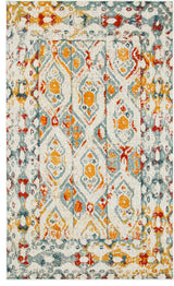 Unique Loom Multicolored Piazza Rosso 5' 0 x 8' 0 Area Rug