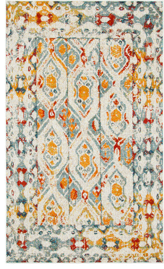 Unique Loom Multicolored Piazza Rosso 5' 0 x 8' 0 Area Rug