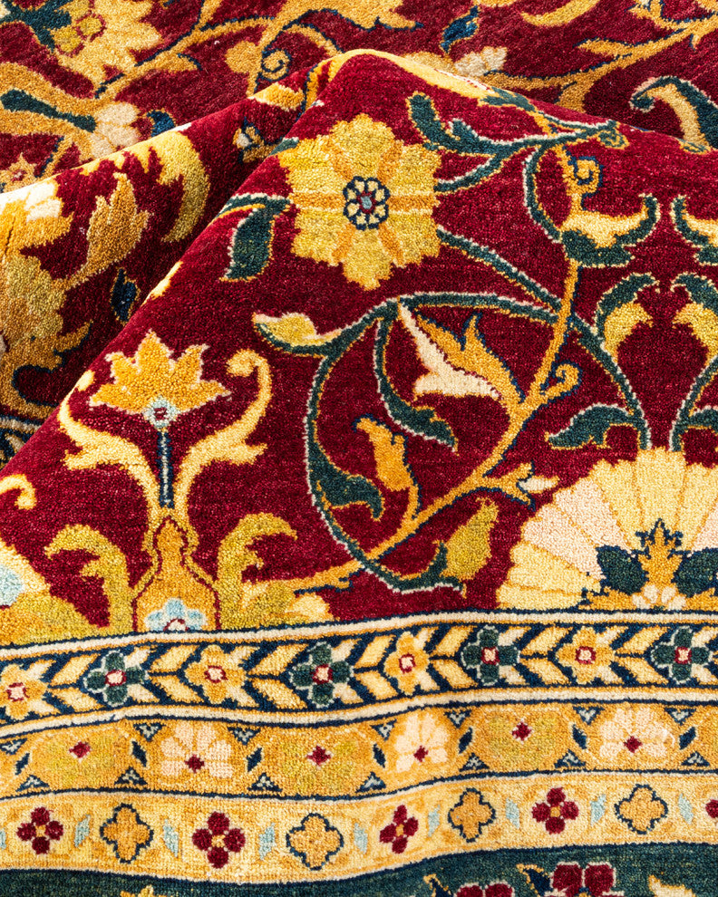Mogul, One-of-a-Kind Hand-Knotted Area Rug, Red, 8' 2" x 10' 1"