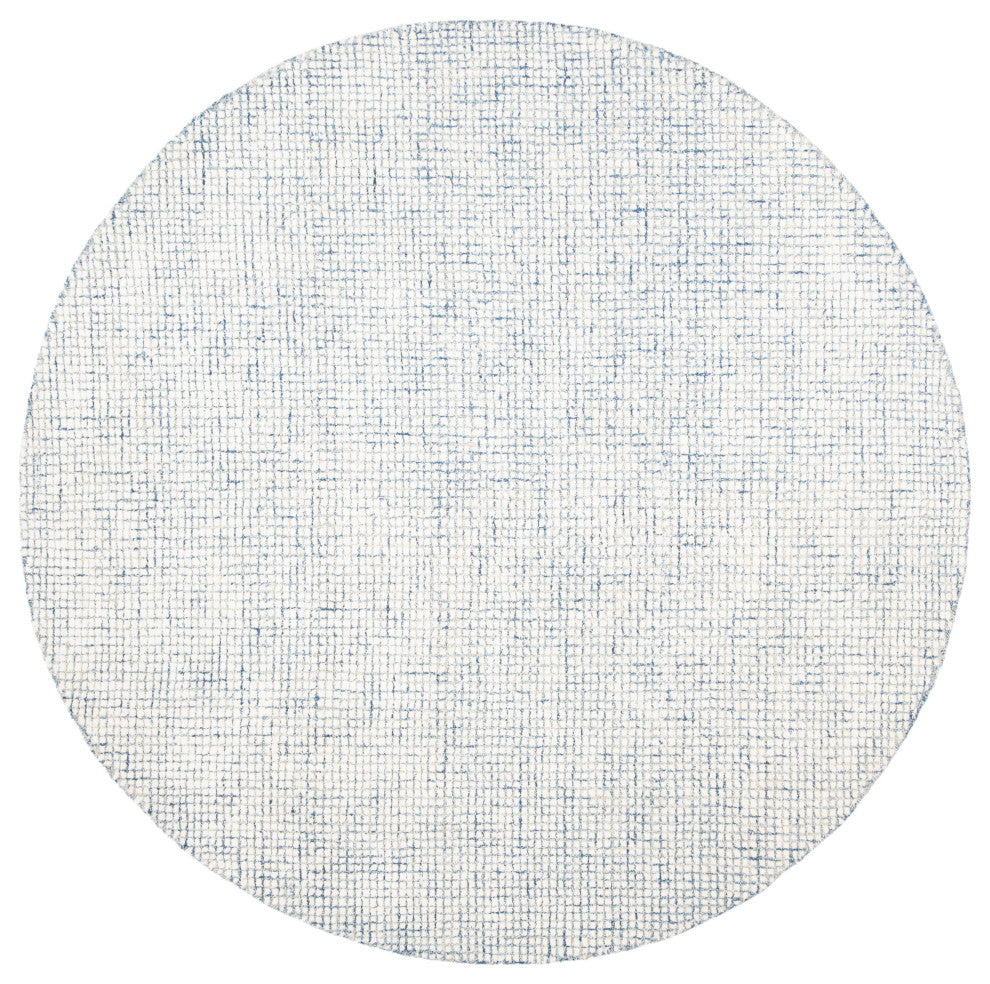Safavieh Couture Abstract Collection, ABT470 Rug, Ivory/Blue, 4' Round