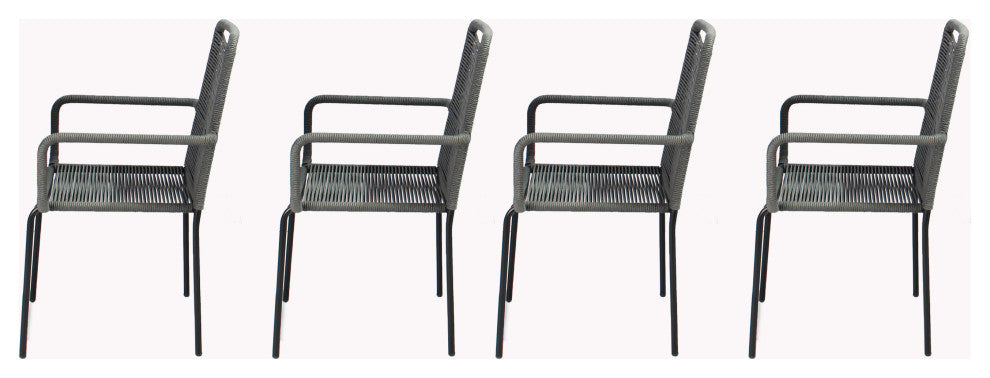 Set of 4 Palaio Chair, Grey