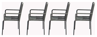 Set of 4 Palaio Chair, Grey