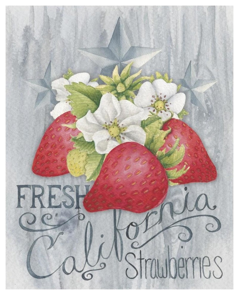 "American Berries I" Digital Paper Print by Elyse DeNeige, 24"x30"
