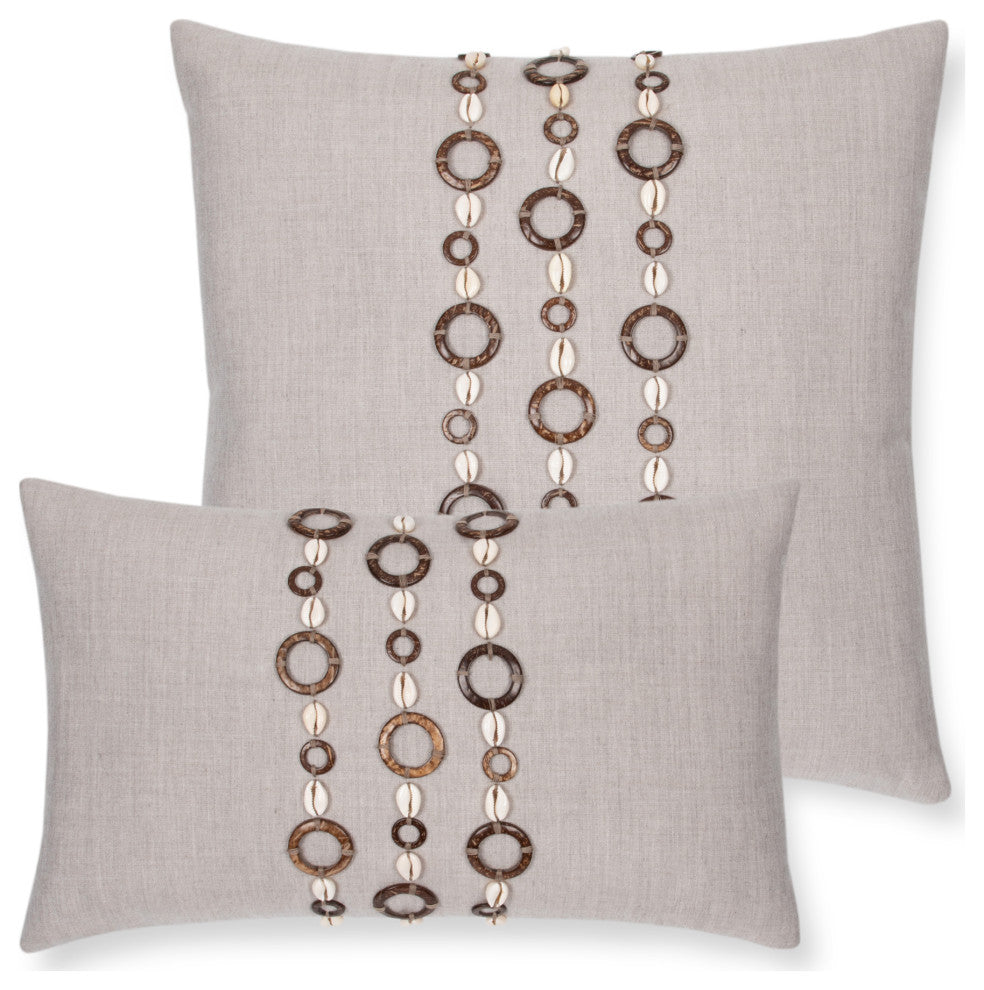 Tahiti Silver Indoor/Outdoor Performance Pillow, 20"x20"