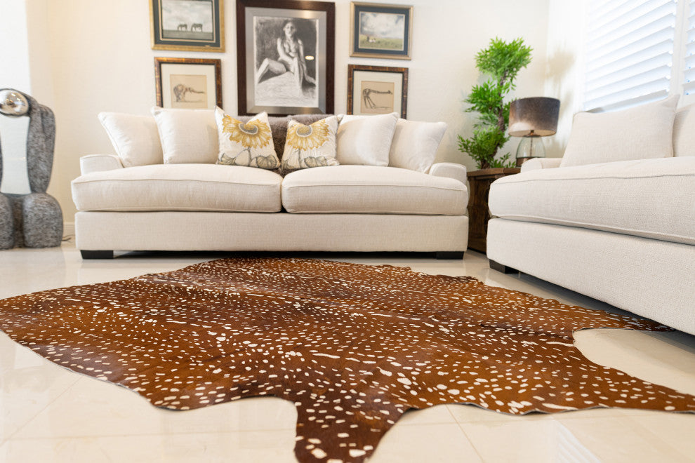 Animal Print Deer Rug - Cowhide Rug