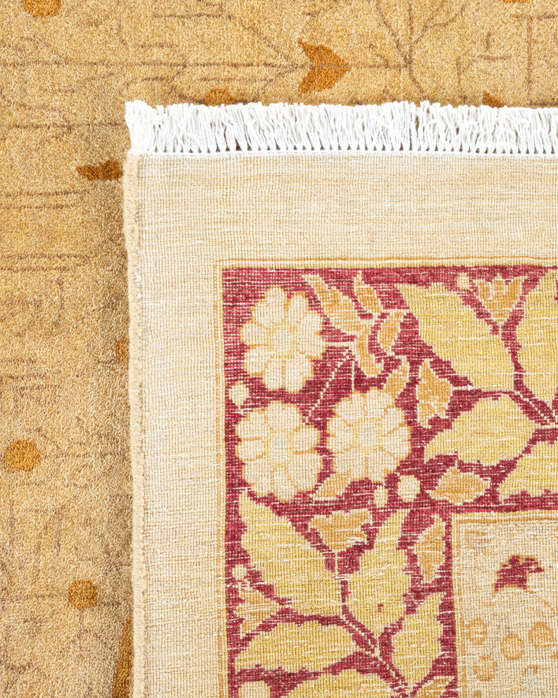 Mogul, One-of-a-Kind Hand-Knotted Area Rug Yellow, 12' 1" x 15' 1"