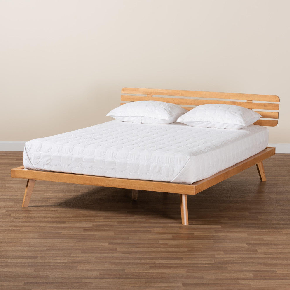 Heather Rustic Brown Platform Bed, Full