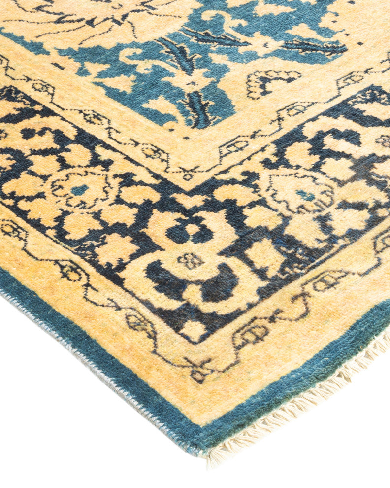 Taikkyi One-of-a-Kind Hand-Knotted Area Rug Light Blue, 5'0"x7'10"