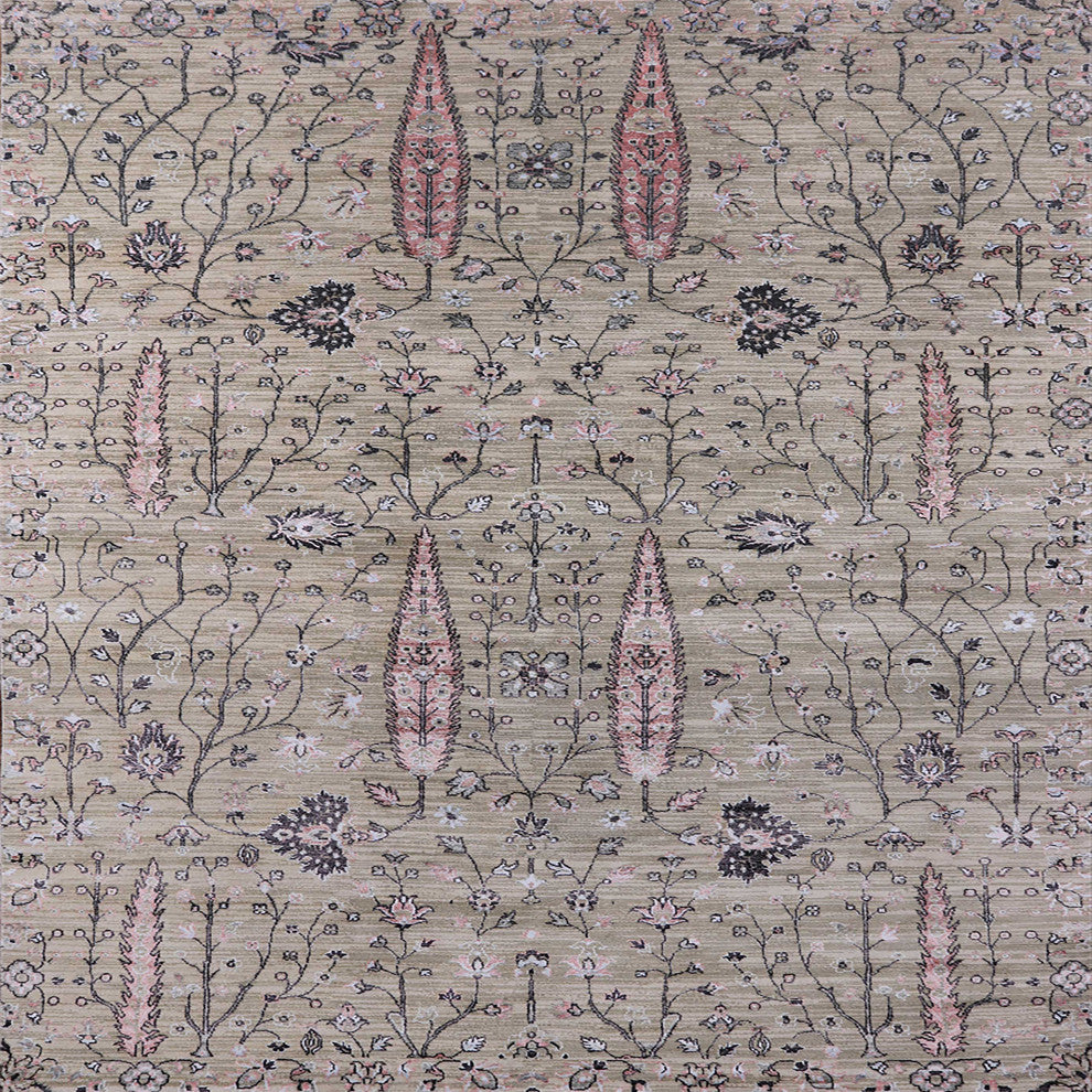 Ahgly Company Indoor Square Mid-Century Modern Area Rugs, 3' Square