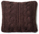 Nolen Cable Knit Chocolate Euro Sham