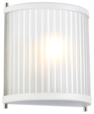 Corona 1 Light Sconce in White